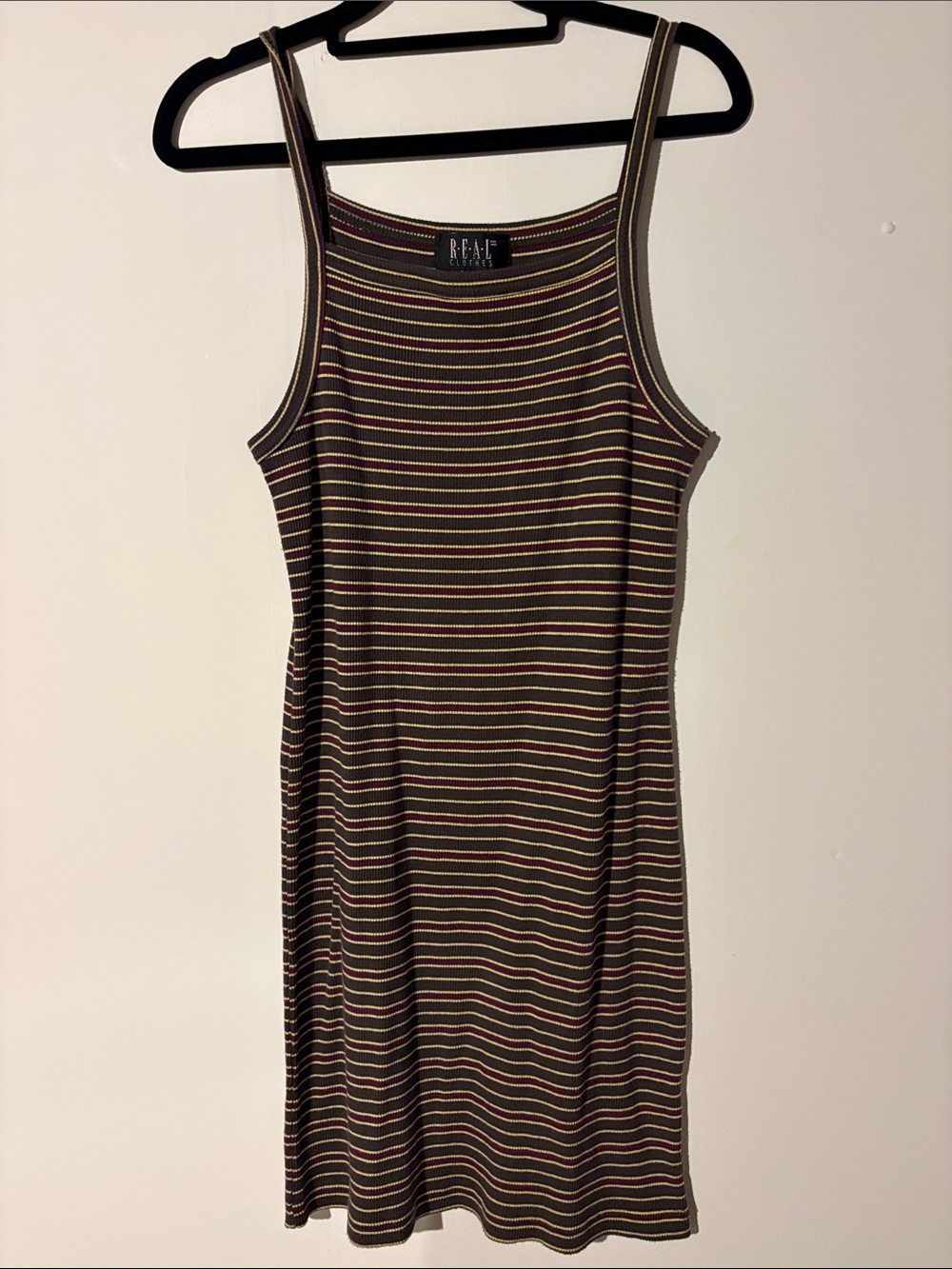 90s/y2k striped mini dress